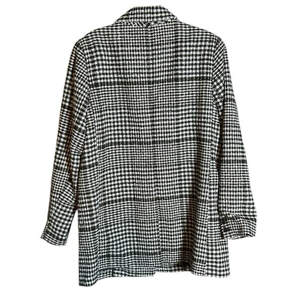 Old Navy Women’s Oversized Houndstooth Wool-Blend Coat - Size Large - Picture 4 of 6
